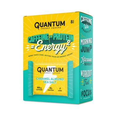 QUANTUM Energy Square (Caramel Almond Sea Salt) - Single