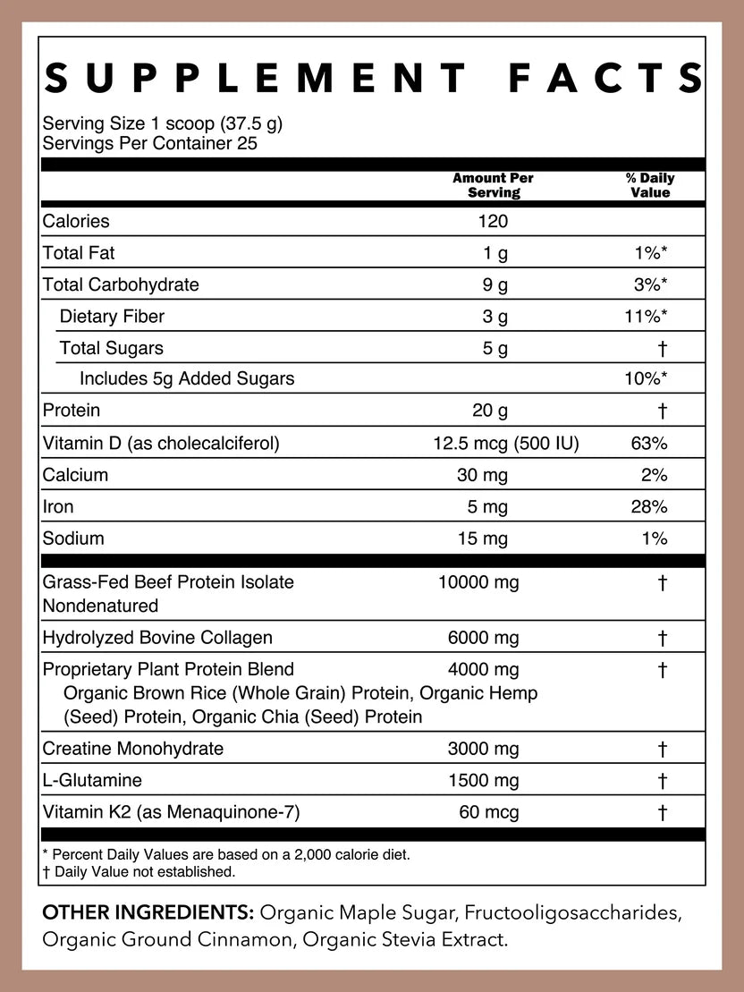 Women's Wellness Protein Blend - Maple Cinnamon | 33 oz