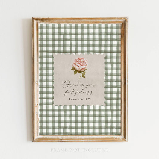 Faithfulness Christian Art 8 x 10 Frame