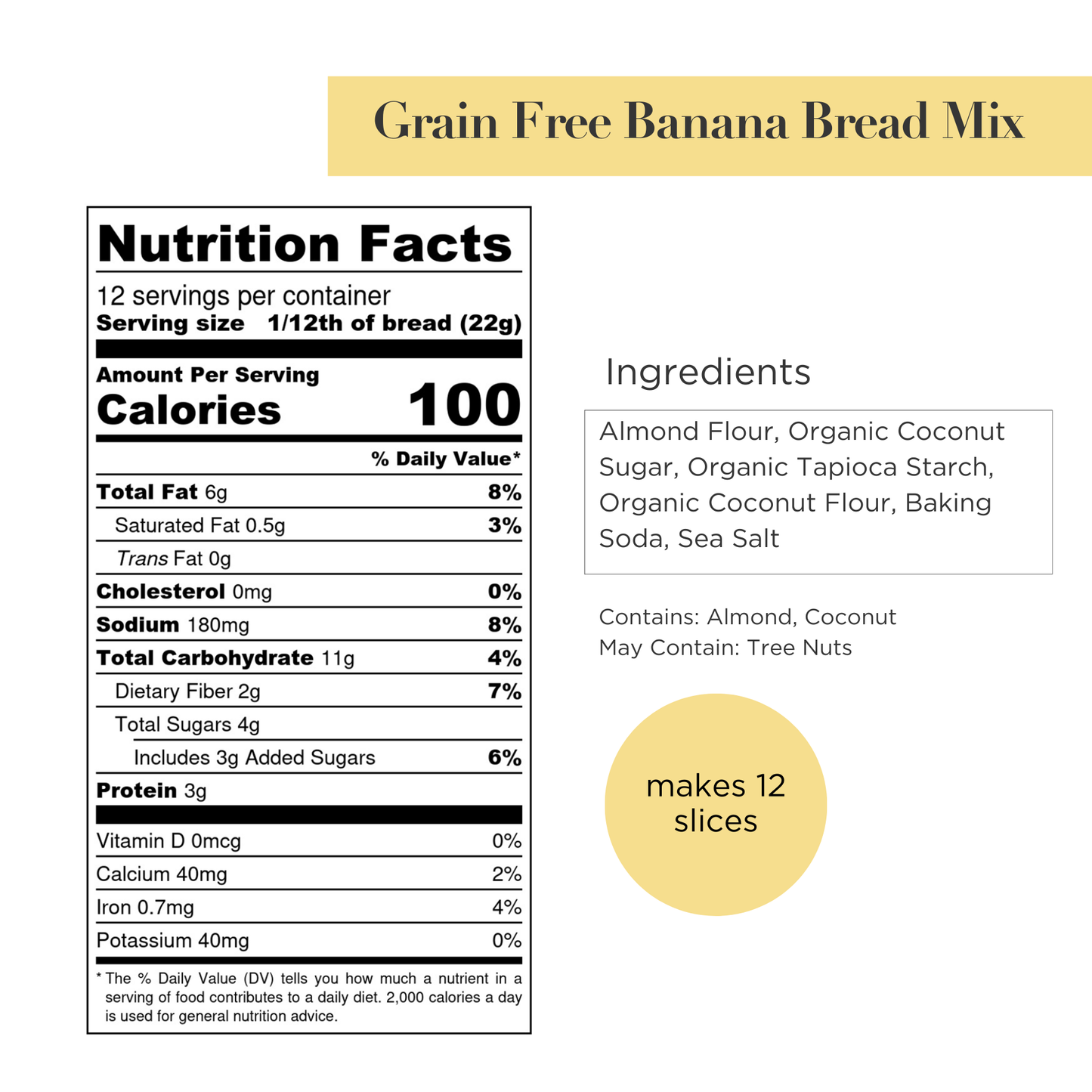 Banana Bread + Muffin Mix
