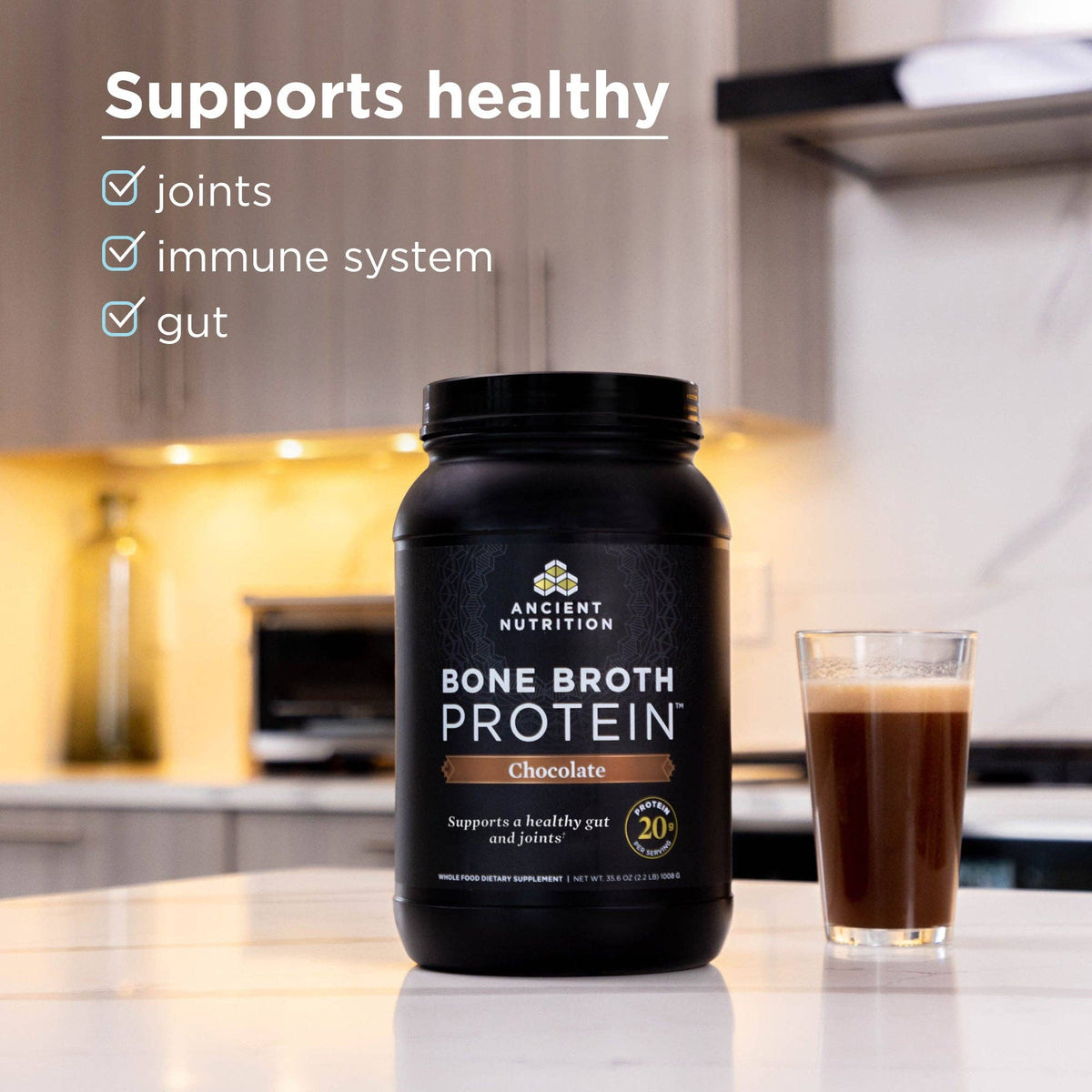 Bone Broth Protein | Powder Chocolate (40 Servings)