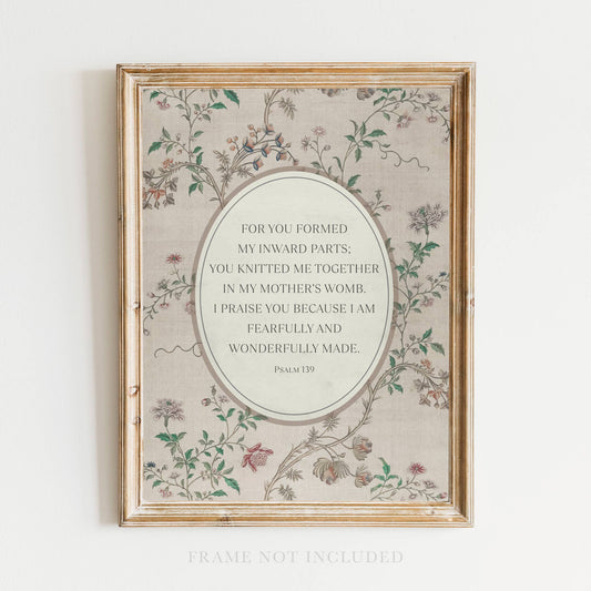 Wonderfully Made Christian Art Print