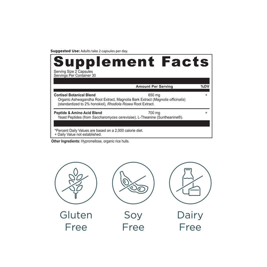 Active Peptides Cortisol | Capsule (30 Servings)