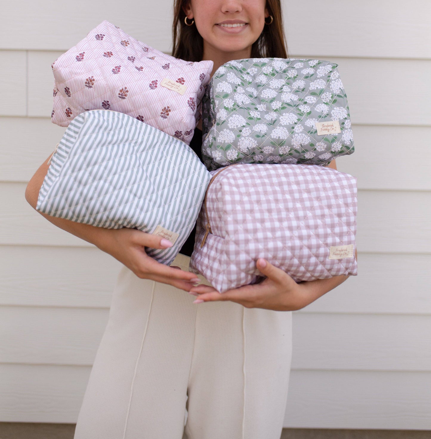 Quilted Makeup Bag for Women