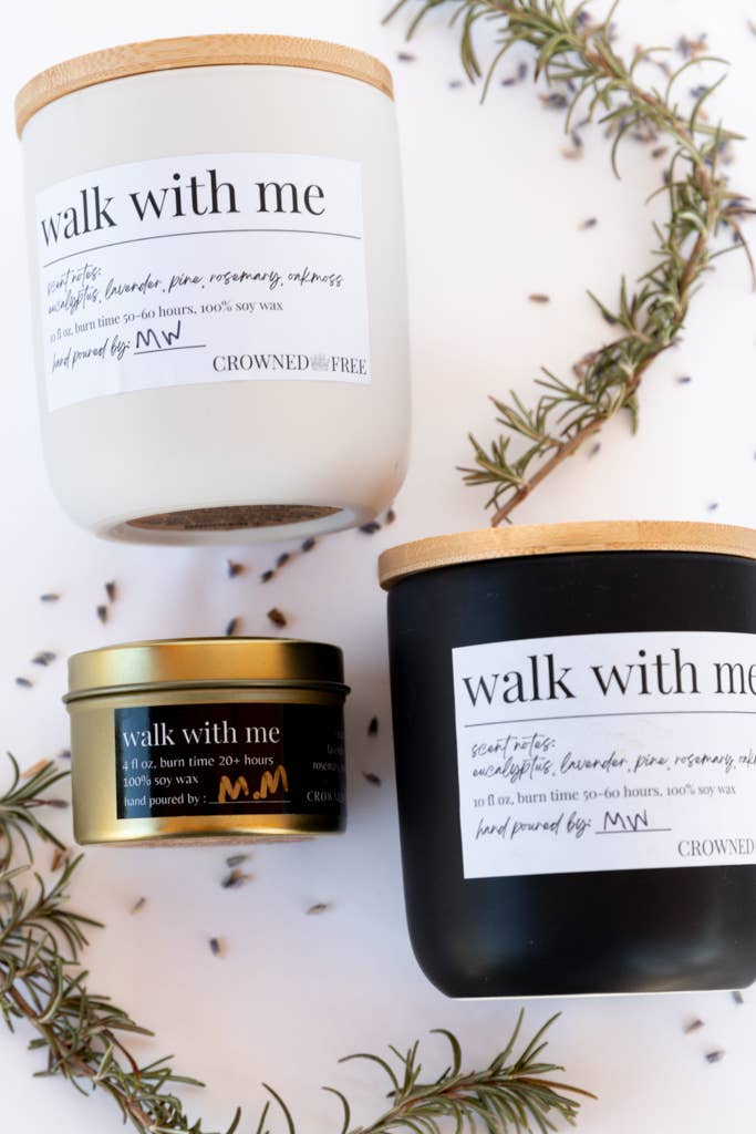 Walk With Me Candle - Mini - Made by Survivors