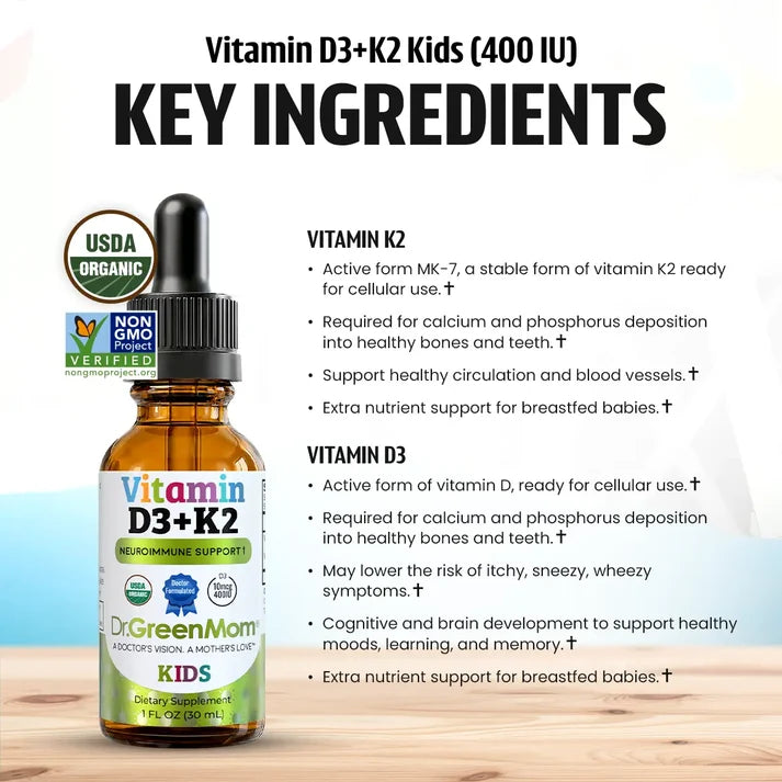 Vitamin D3+K2 (400IU)