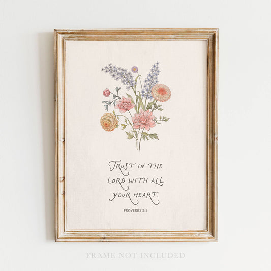 Trust in the Lord Christian Art Print