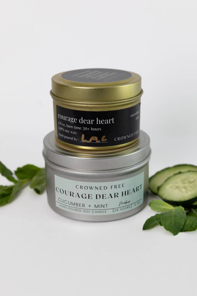 Courage Dear Heart Candle - Mini - Made by Survivors