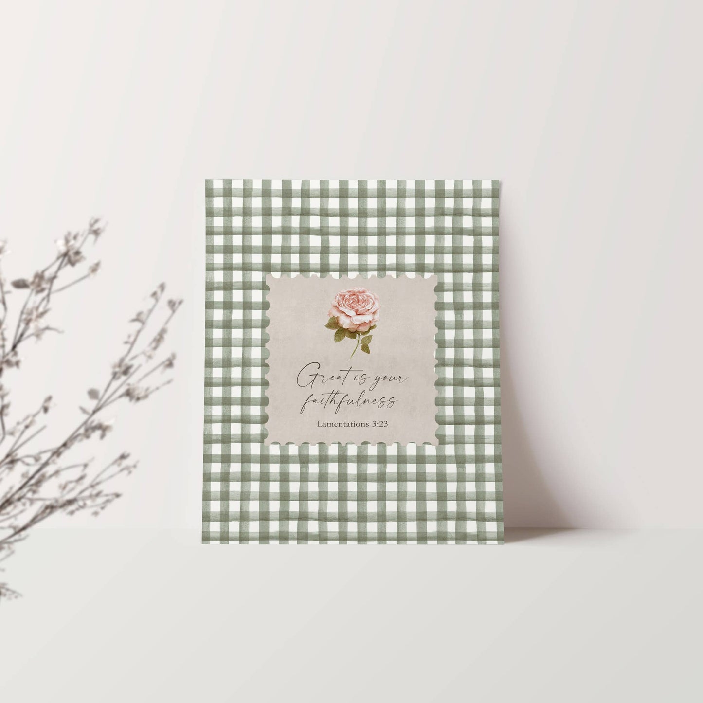 Faithfulness Christian Art 8 x 10 Frame