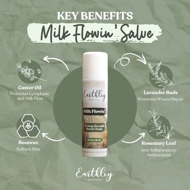 Milk Flowin' Salve - .5 oz Stick
