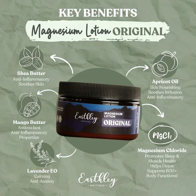 Magnesium Lotion - Original | Earthley | 8 oz