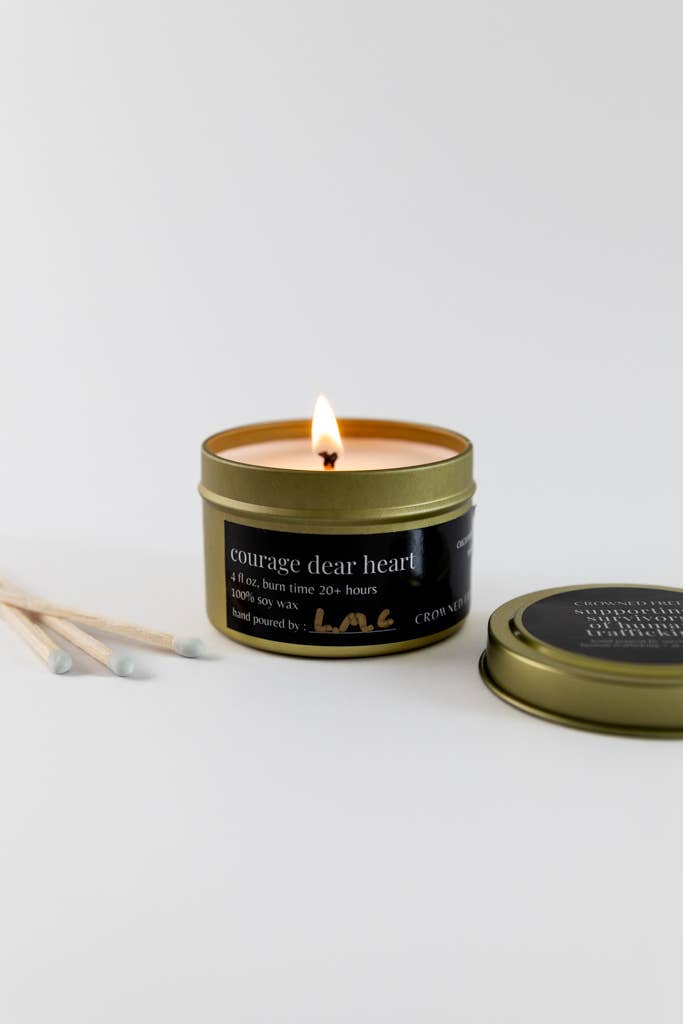 Courage Dear Heart Candle - Mini - Made by Survivors