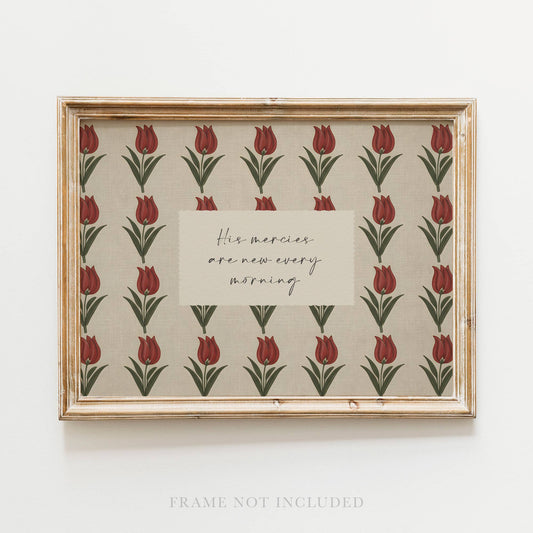His Mercies Christian 5 x 7 Frame
