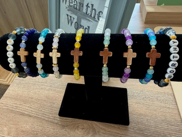 Wear the Word Cross Bracelet | Handmade Faith Bracelet