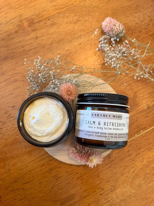 Calm & Refreshing - Face + Body Tallow Moisturzier