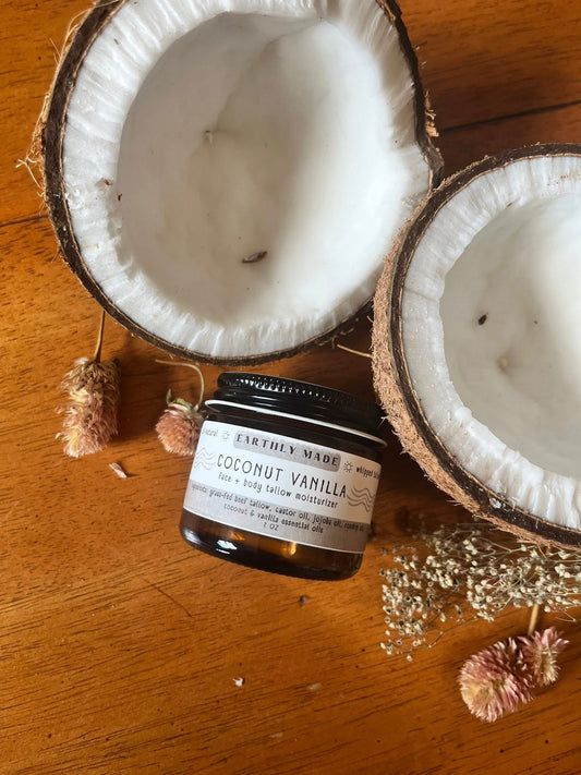 Coconut Vanilla Face + Body Tallow Moisturizer