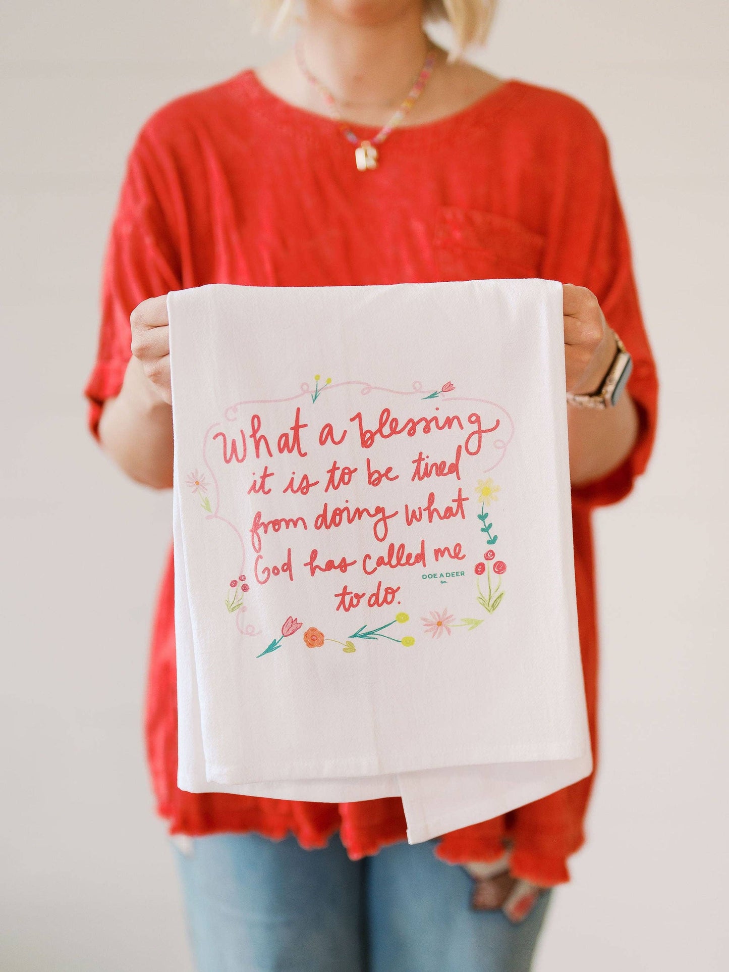 What A Blessing Flour Sack Towel