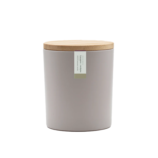 Beeswax Candle - 8.75 oz - Lemongrass + Eucalyptus