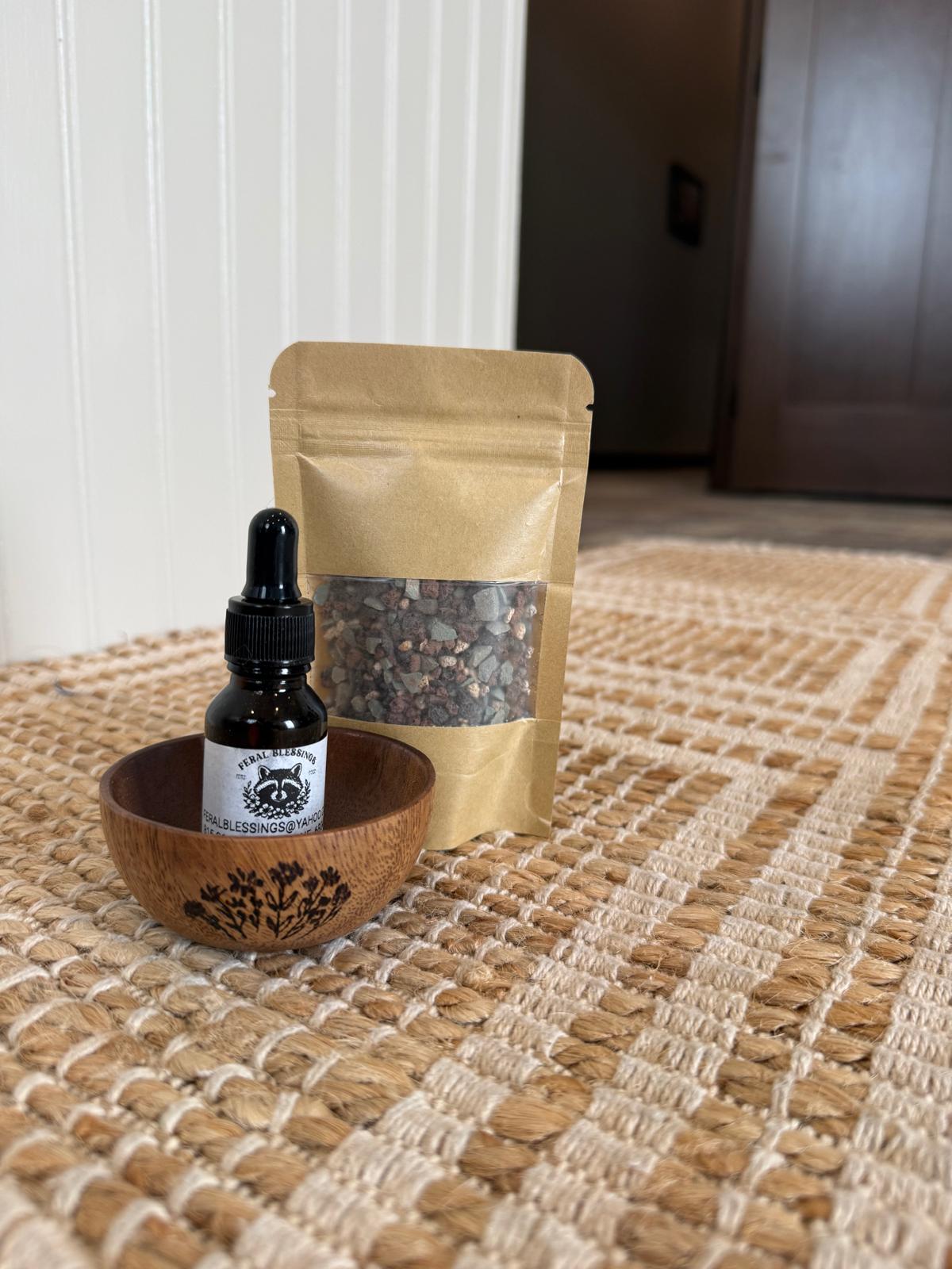 Wooden Scent Bowl by Feral Blessings
