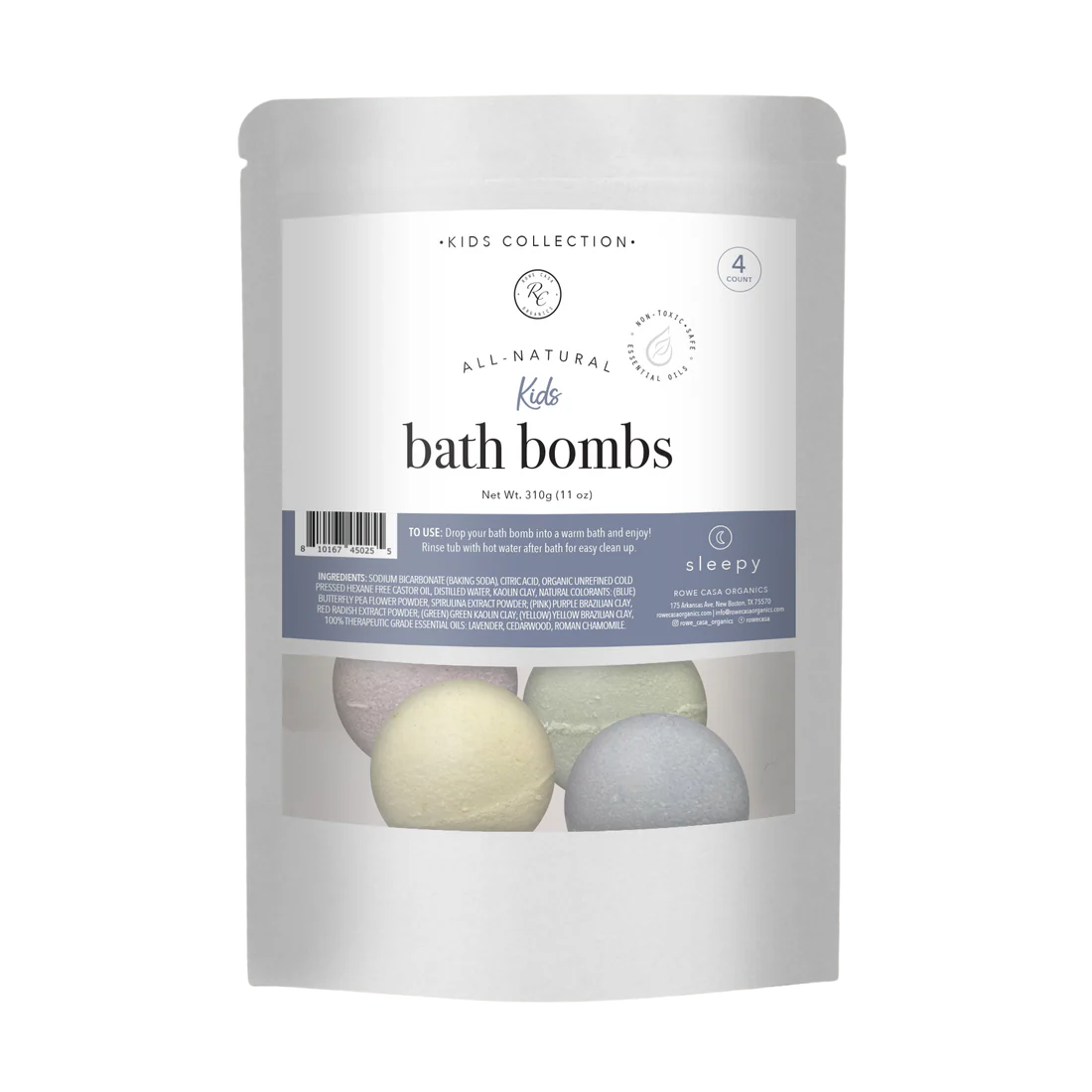 Sleepy Kids Bath Bombs | 4 Count